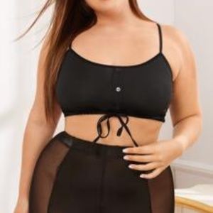 Black Plus Size Bralette